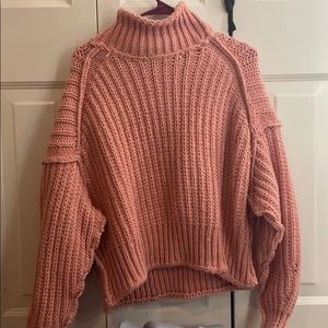 pink sweater
